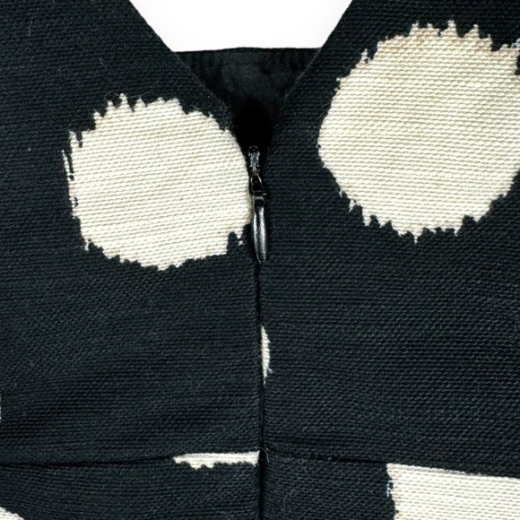 4 for $40 SALE!LOFT Factory V Neck Polka Dot Midi Dress, Black/Cream Dot, Size 4 - Picture 10 of 13